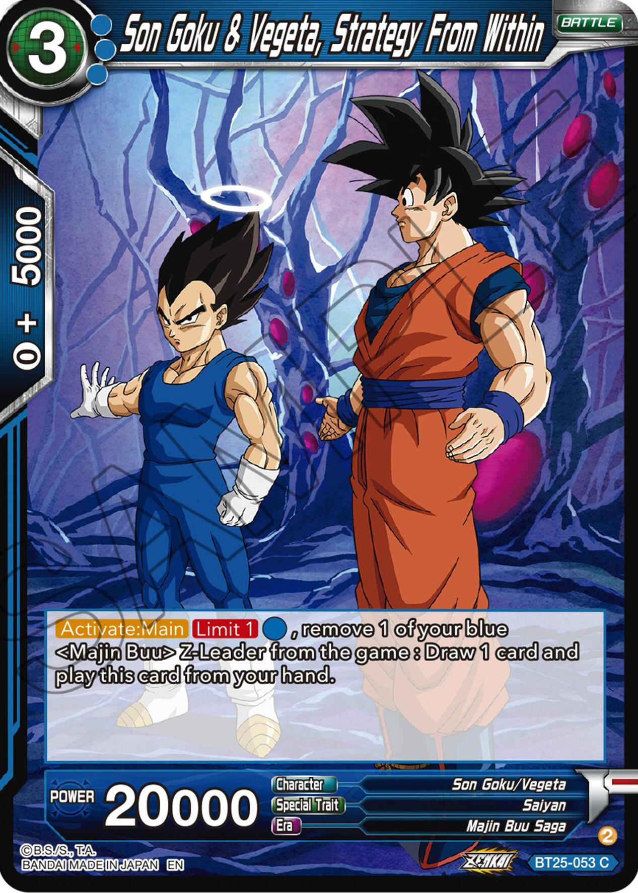 Son Goku & Vegeta, Strategy From Within (BT25-053) [Legend of the Dragon Balls] | North Valley Games