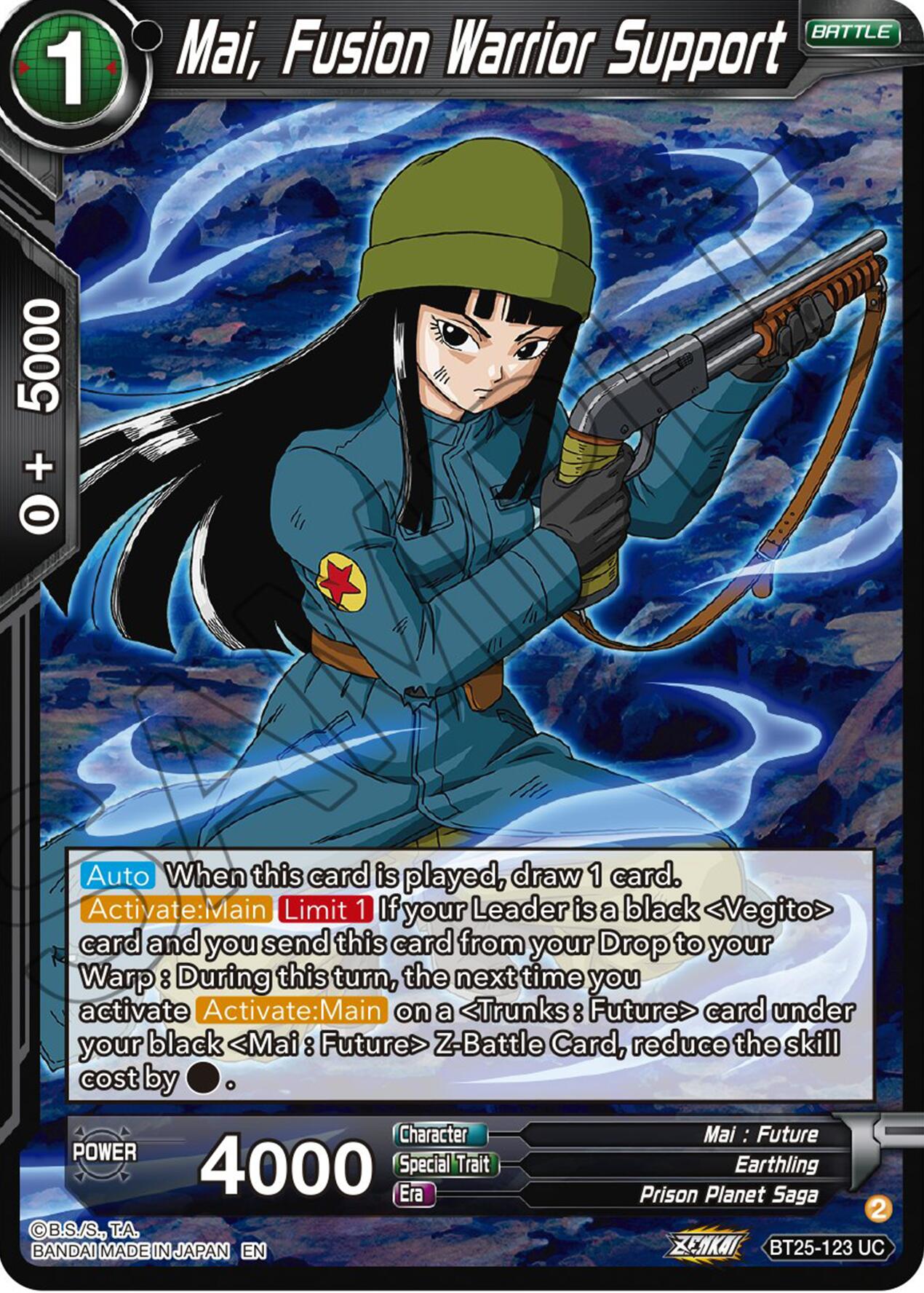 Mai, Fusion Warrior Support (BT25-123) [Legend of the Dragon Balls] | North Valley Games
