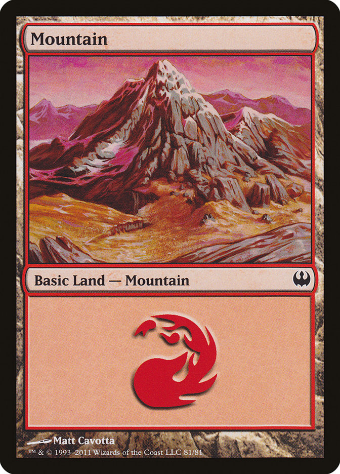 Mountain (81) [Duel Decks: Knights vs. Dragons] | North Valley Games