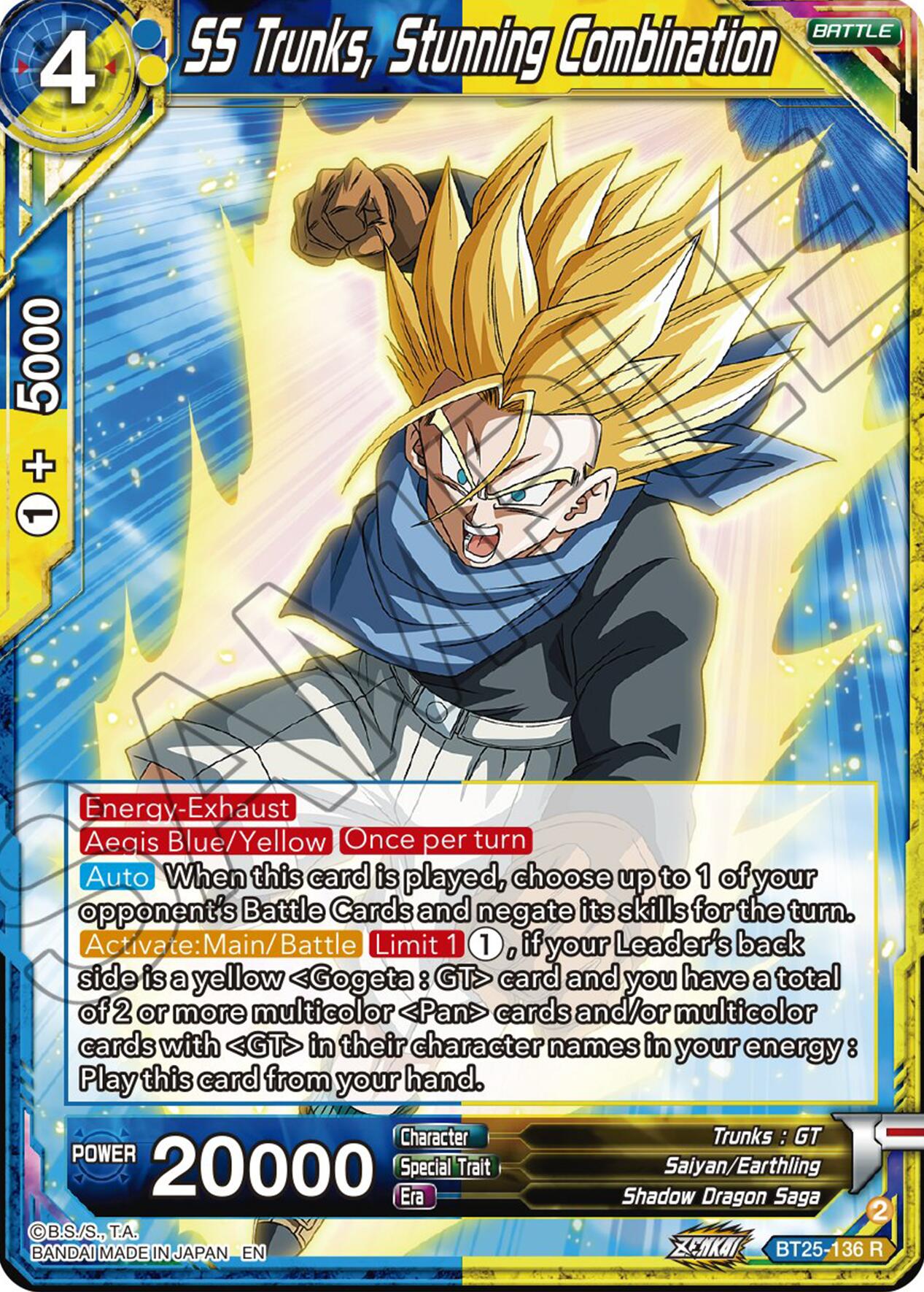 SS Trunks, Stunning Combination (BT25-136) [Legend of the Dragon Balls] | North Valley Games
