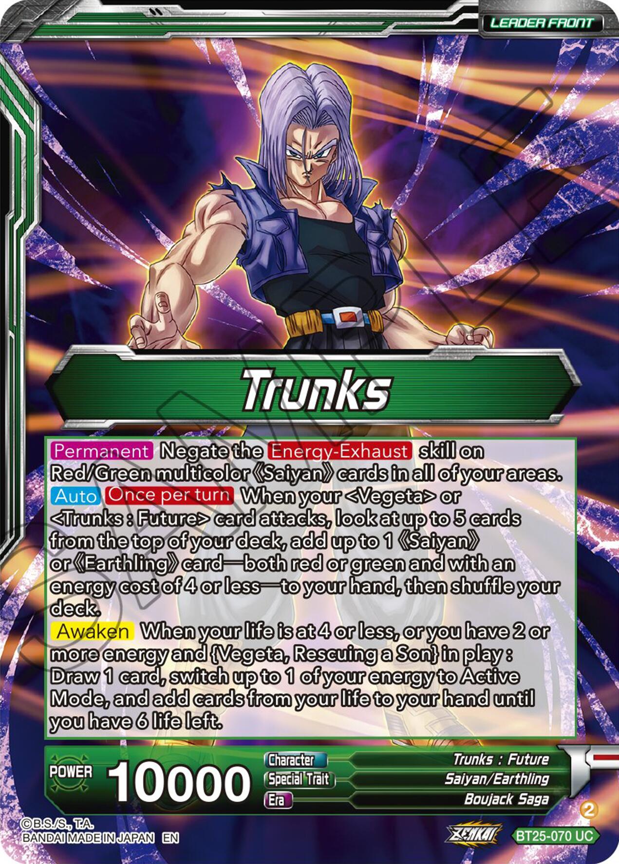 Trunks // SS Trunks, Tournament Battle to the Death (BT25-070) [Legend of the Dragon Balls] | North Valley Games