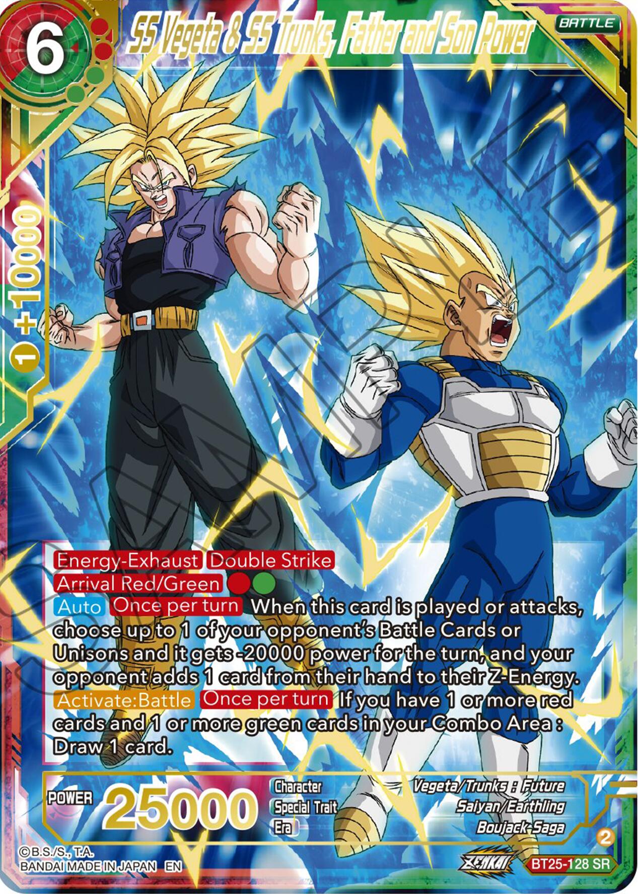 SS Vegeta & SS Trunks, Father and Son Power (BT25-128) [Legend of the Dragon Balls] | North Valley Games