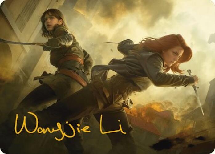 Mary Read and Anne Bonny Art Card (Gold-Stamped Signature) [Assassin's Creed Art Series] | North Valley Games