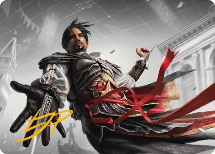 Ezio Auditore da Firenze Art Card (Gold-Stamped Signature) [Assassin's Creed Art Series] | North Valley Games