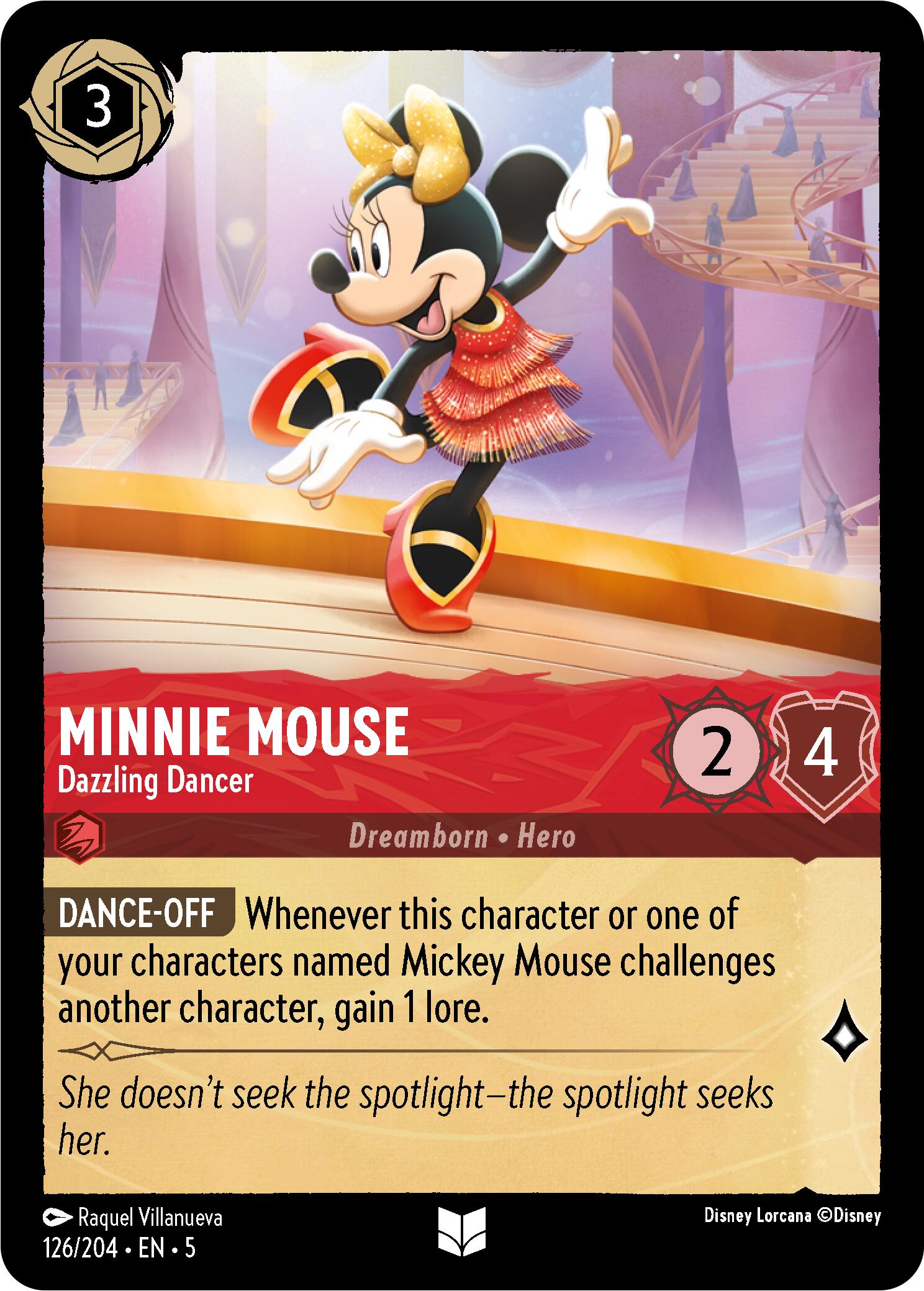 Minnie Mouse - Dazzling Dancer (126/204) [Shimmering Skies] | North Valley Games
