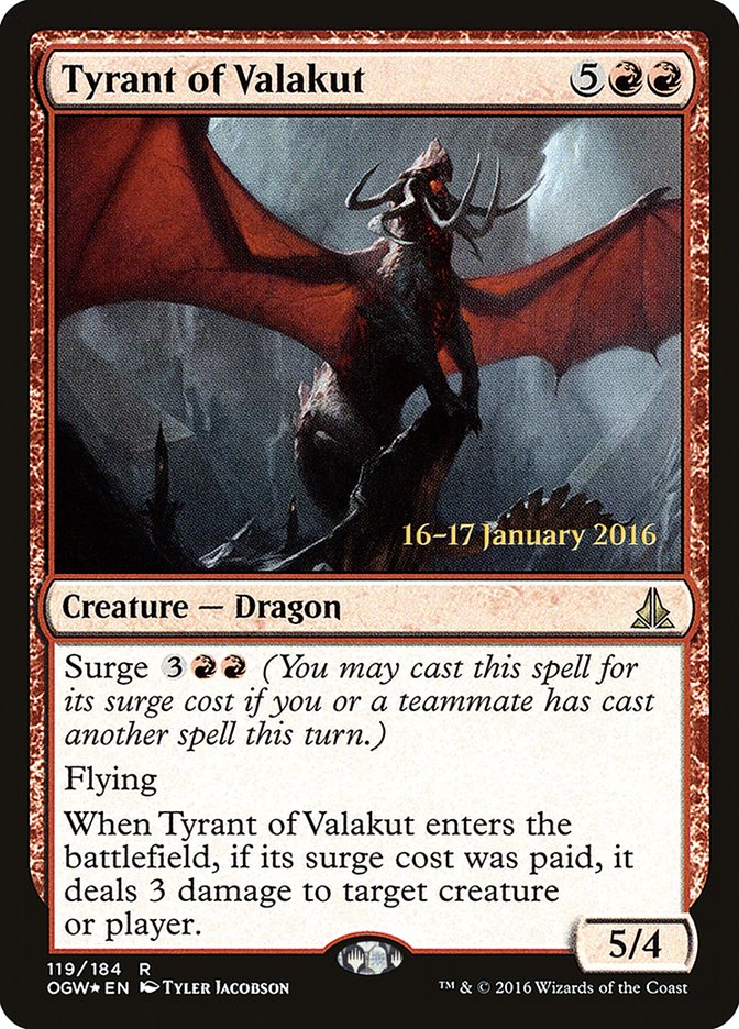 Tyrant of Valakut [Oath of the Gatewatch Prerelease Promos] | North Valley Games