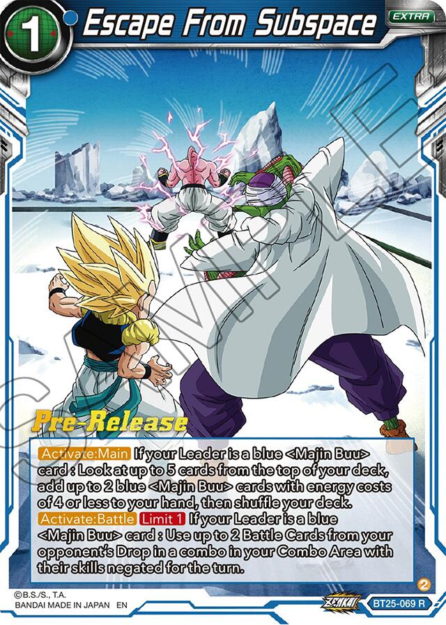 Escape From Subspace (BT25-069) [Legend of the Dragon Balls Prerelease Promos] | North Valley Games