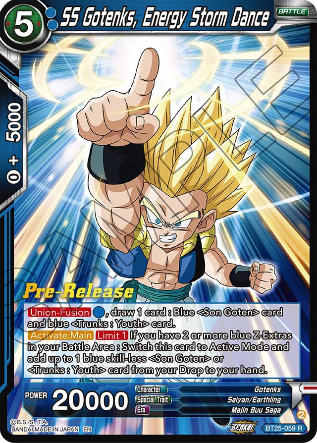 SS Gotenks, Energy Storm Dance (BT25-059) [Legend of the Dragon Balls Prerelease Promos] | North Valley Games