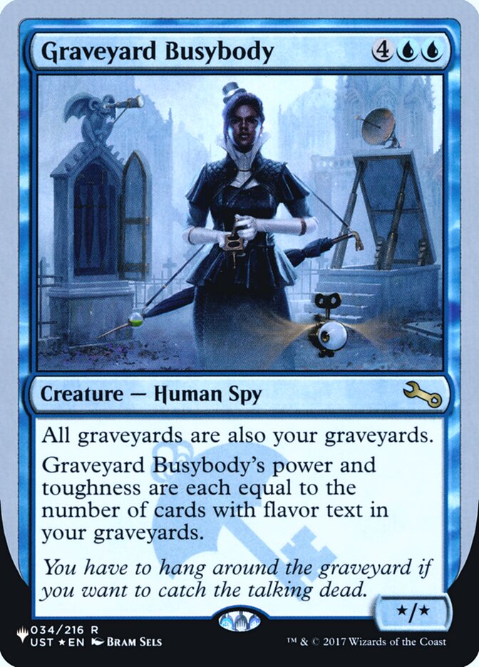 Graveyard Busybody (Unfinity Foil Edition) [The List] | North Valley Games