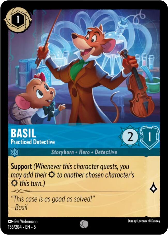 Basil - Practiced Detective (153/204) [Shimmering Skies] | North Valley Games