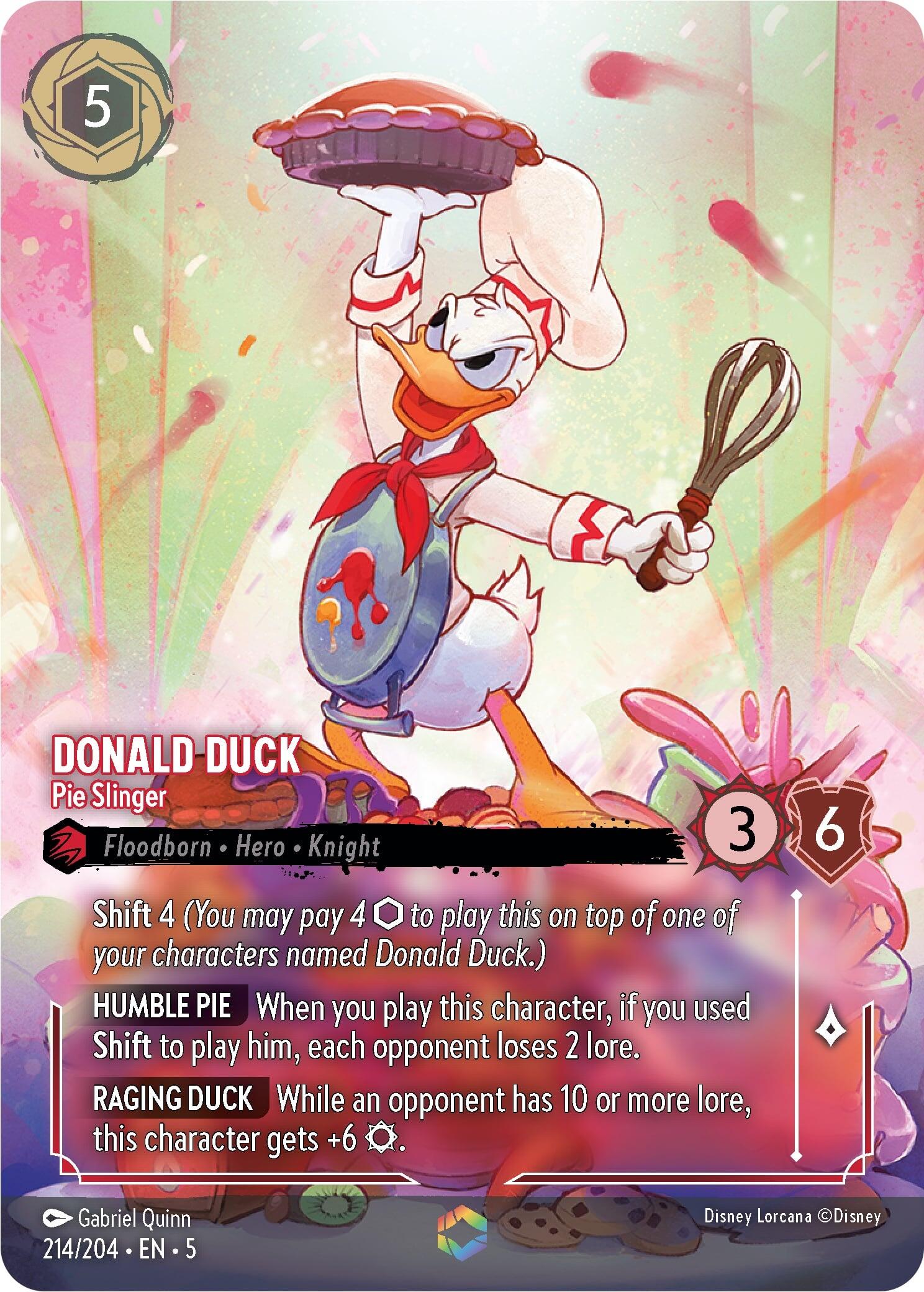 Donald Duck - Pie Slinger (Enchanted) (214/204) [Shimmering Skies] | North Valley Games