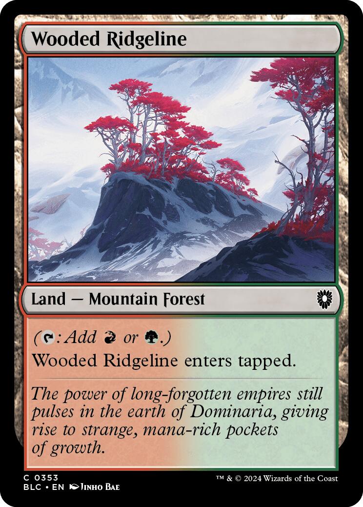 Wooded Ridgeline [Bloomburrow Commander] | North Valley Games