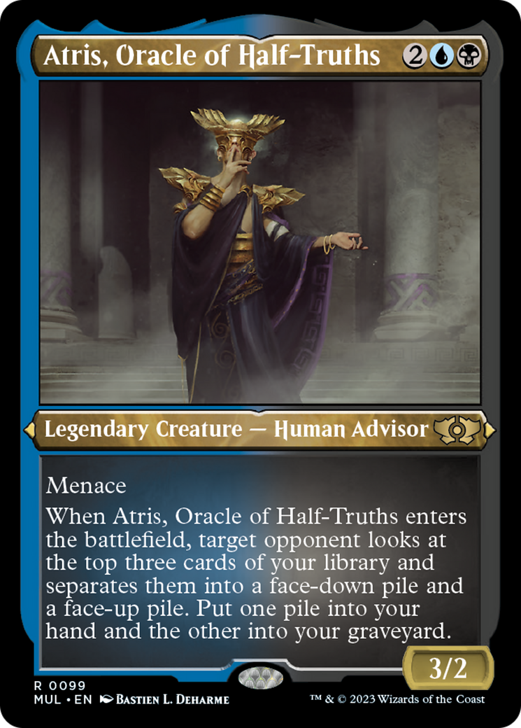 Atris, Oracle of Half-Truths (Foil Etched) [Multiverse Legends] | North Valley Games