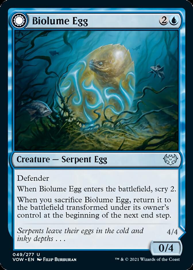 Biolume Egg // Biolume Serpent [Innistrad: Crimson Vow] | North Valley Games