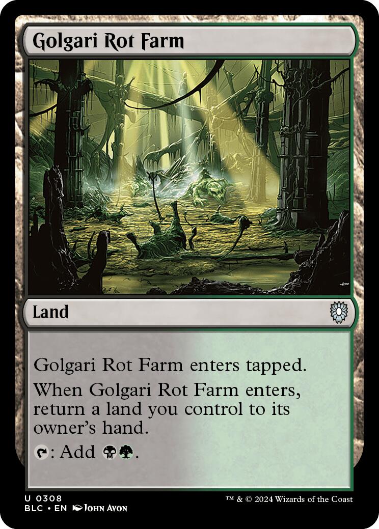 Golgari Rot Farm [Bloomburrow Commander] | North Valley Games