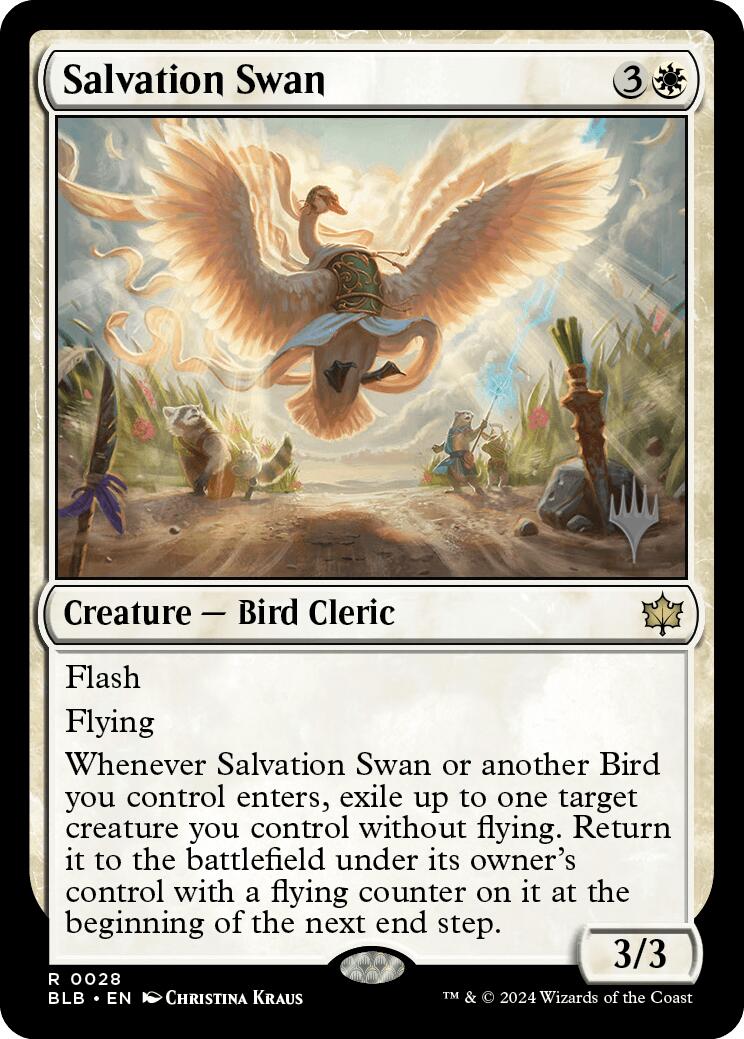 Salvation Swan (Promo Pack) [Bloomburrow Promos] | North Valley Games
