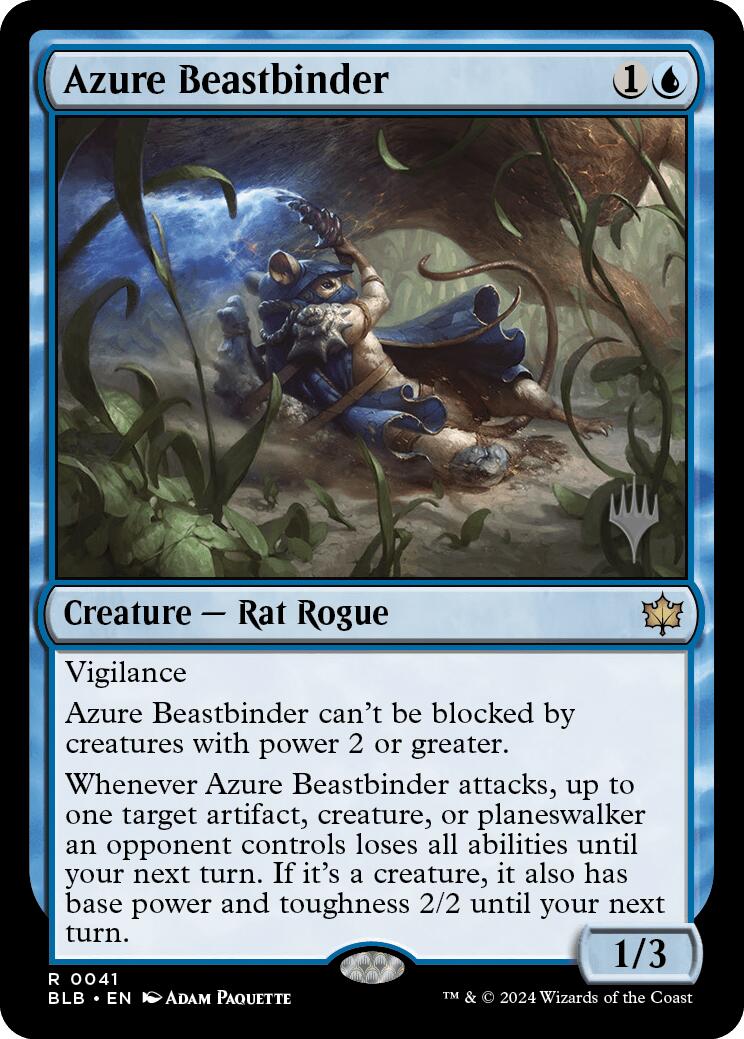 Azure Beastbinder (Promo Pack) [Bloomburrow Promos] | North Valley Games