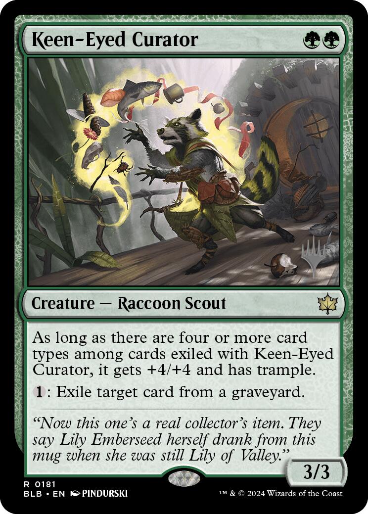 Keen-Eyed Curator (Promo Pack) [Bloomburrow Promos] | North Valley Games