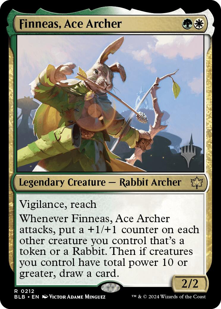 Finneas, Ace Archer (Promo Pack) [Bloomburrow Promos] | North Valley Games