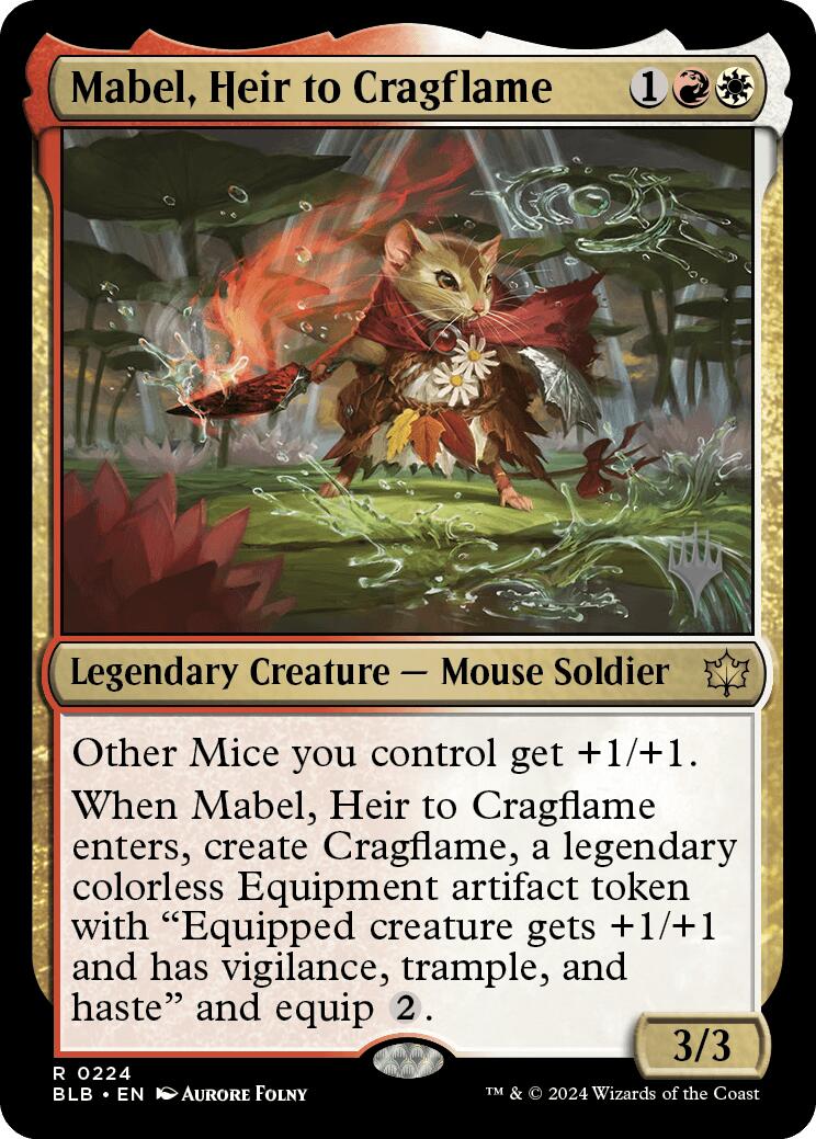 Mabel, Heir to Cragflame (Promo Pack) [Bloomburrow Promos] | North Valley Games