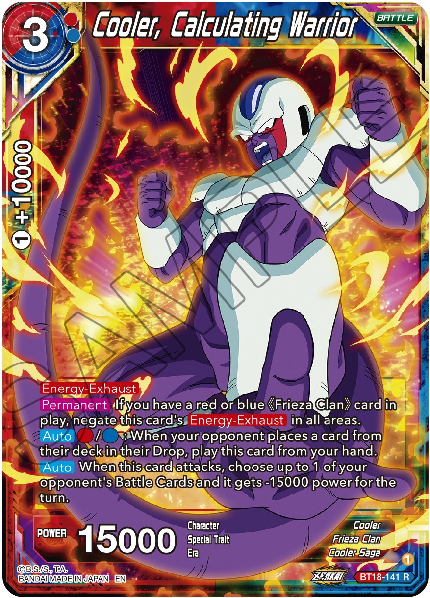 Cooler, Calculated Warrior (BT18-141) [Dawn of the Z-Legends] | North Valley Games