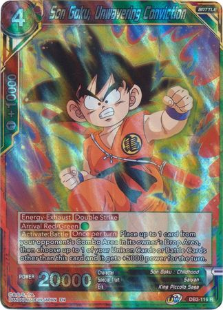 Son Goku, Unwavering Conviction (DB3-116) [Giant Force] | North Valley Games