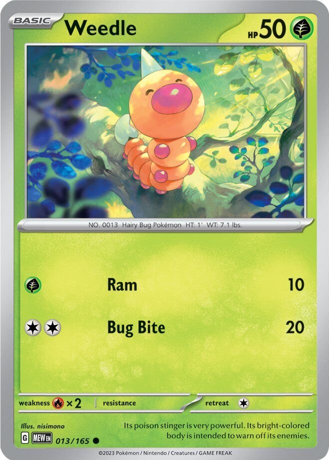 Weedle (013/165) [Scarlet & Violet: 151] | North Valley Games