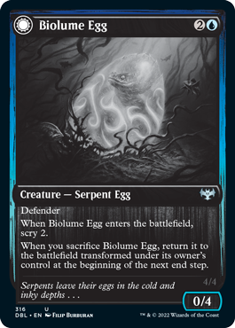 Biolume Egg // Biolume Serpent [Innistrad: Double Feature] | North Valley Games