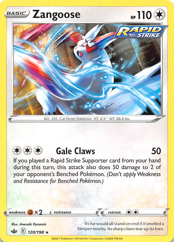 Zangoose (120/198) [Sword & Shield: Chilling Reign] | North Valley Games