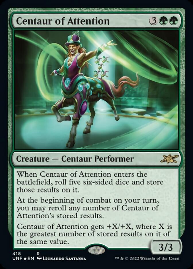Centaur of Attention (Galaxy Foil) [Unfinity] | North Valley Games