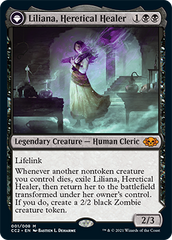 Liliana, Heretical Healer // Liliana, Defiant Necromancer [Commander Collection: Black] | North Valley Games