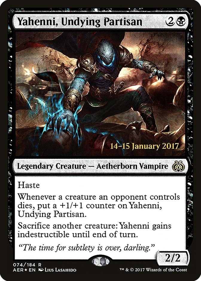 Yahenni, Undying Partisan [Aether Revolt Prerelease Promos] | North Valley Games