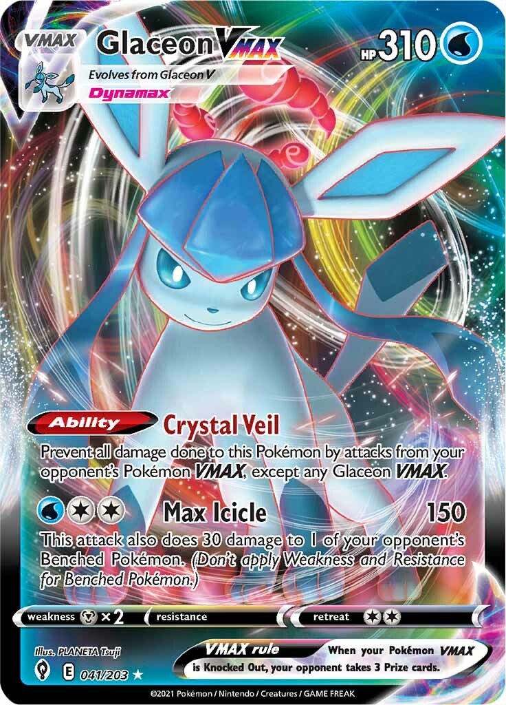 Glaceon VMAX (041/203) [Sword & Shield: Evolving Skies] | North Valley Games