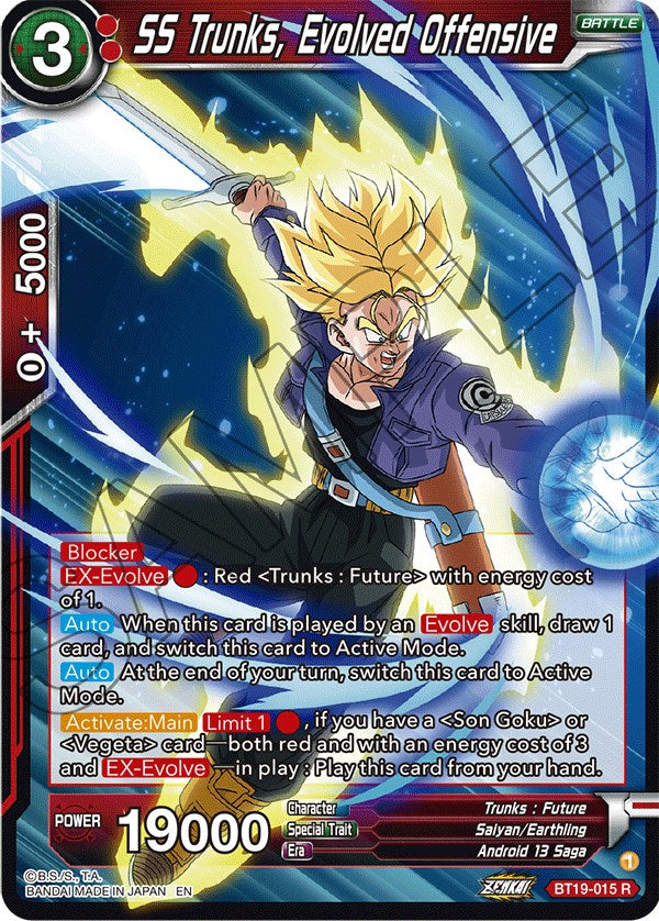 SS Trunks, Evolved Offensive (BT19-015) [Fighter's Ambition] | North Valley Games