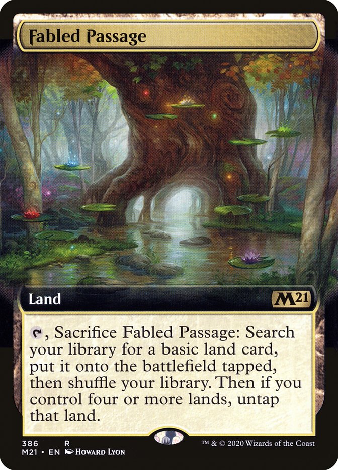 Fabled Passage (Extended Art) [Core Set 2021] | North Valley Games