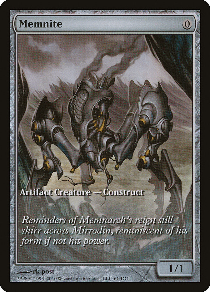 Memnite (Game Day) (Extended Art) [Scars of Mirrodin Promos] | North Valley Games