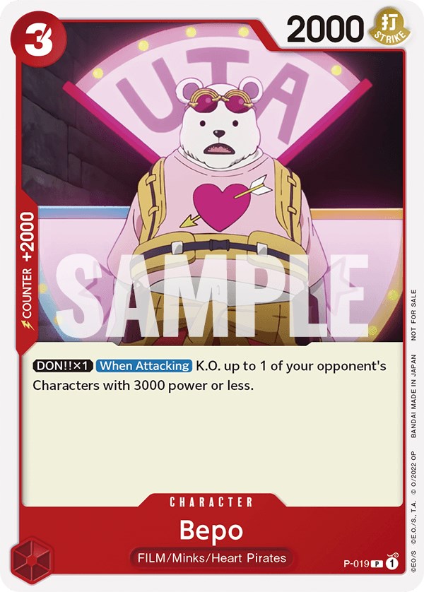 Bepo (One Piece Film Red) [One Piece Promotion Cards] | North Valley Games