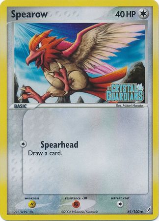 Spearow (61/100) (Stamped) [EX: Crystal Guardians] | North Valley Games