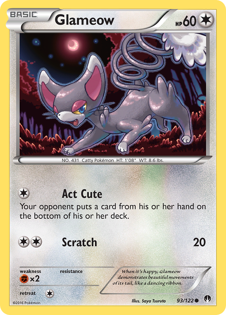 Glameow (93/122) [XY: BREAKpoint] | North Valley Games