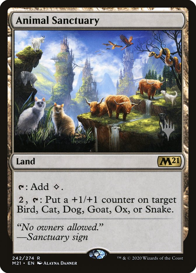 Animal Sanctuary (Promo Pack) [Core Set 2021 Promos] | North Valley Games