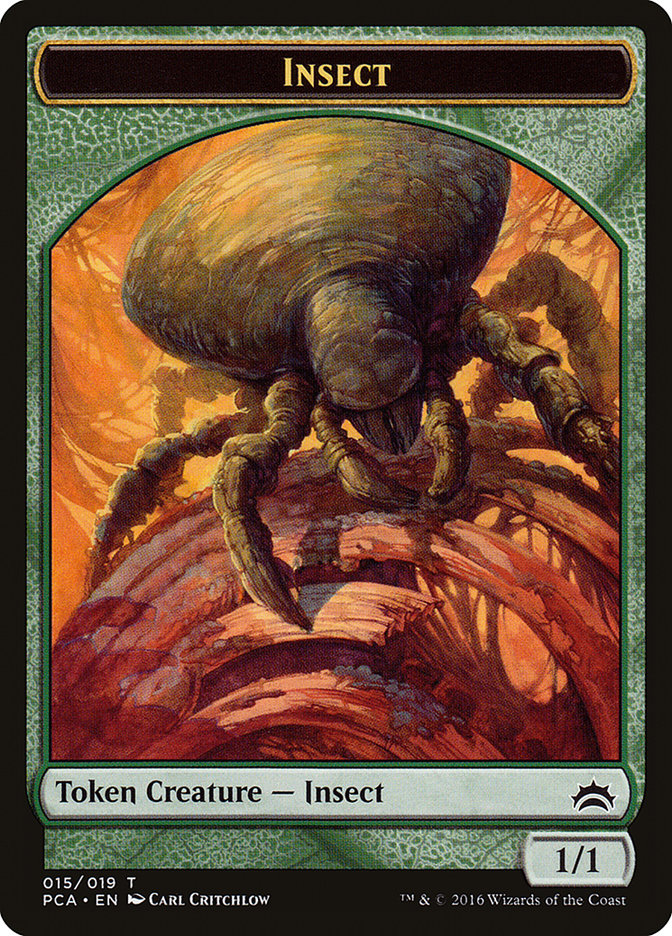 Goat // Insect Double-Sided Token [Planechase Anthology Tokens] | North Valley Games