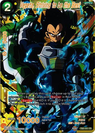 Vegeta, Striving to be the Best (TB3-051) [Clash of Fates] | North Valley Games