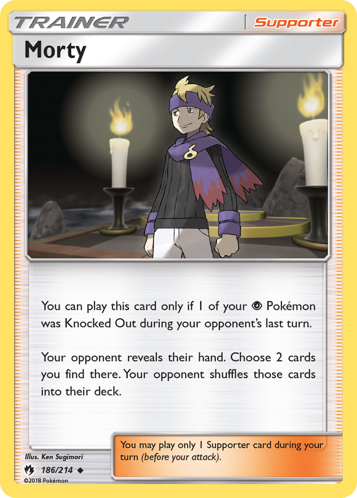 Morty (186/214) [Sun & Moon: Lost Thunder] | North Valley Games