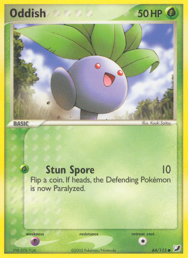 Oddish (64/115) [EX: Unseen Forces] | North Valley Games