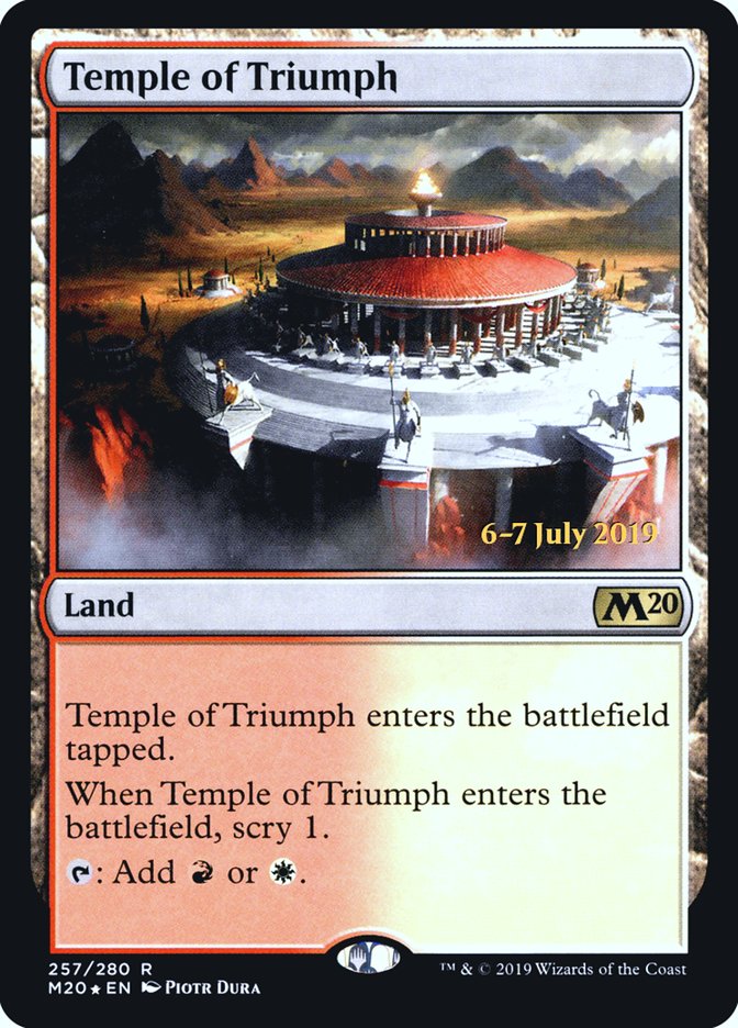 Temple of Triumph [Core Set 2020 Prerelease Promos] | North Valley Games