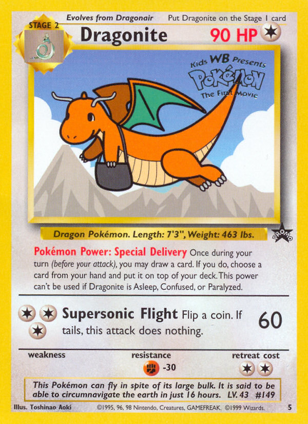 Dragonite (5) [Wizards of the Coast: Black Star Promos] | North Valley Games
