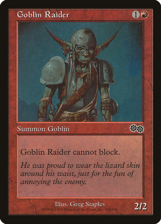 Goblin Raider [Urza's Saga] | North Valley Games