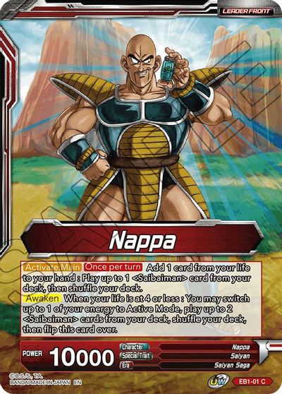 Nappa // Nappa & Saibaimen, the First Invaders (EB1-01) [Battle Evolution Booster] | North Valley Games