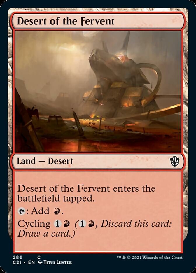Desert of the Fervent [Commander 2021] | North Valley Games