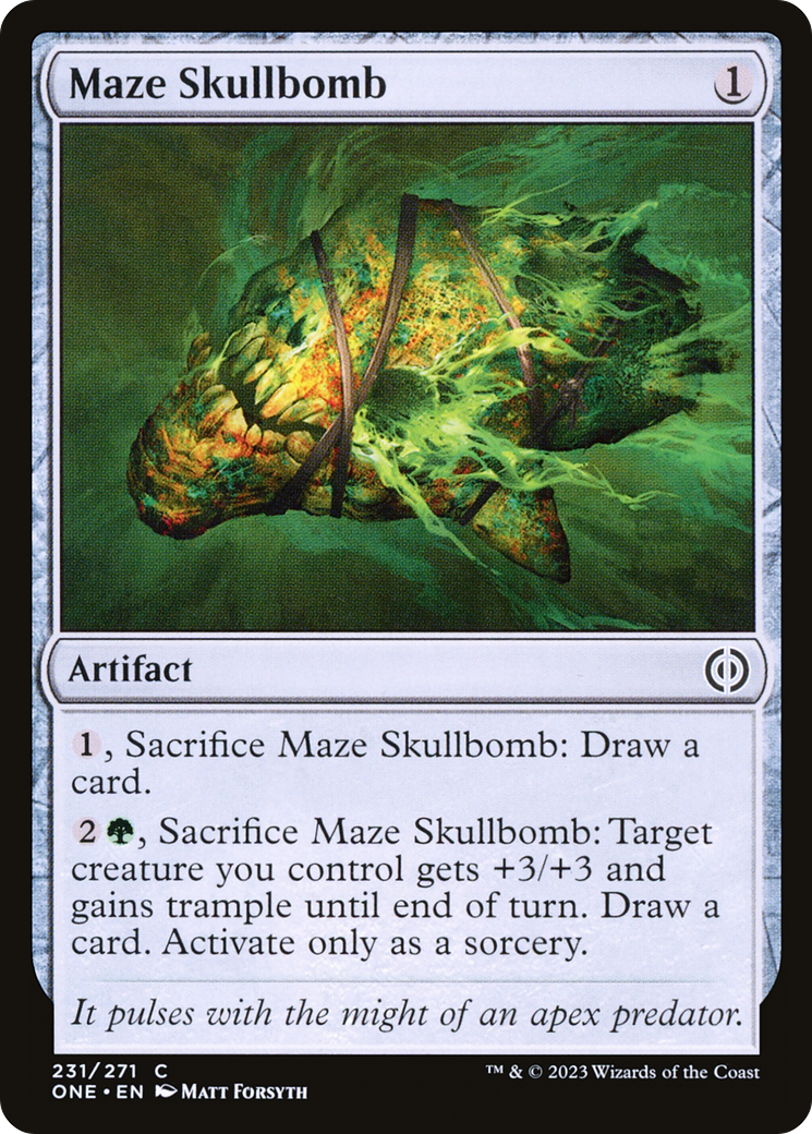 Maze Skullbomb [Phyrexia: All Will Be One] | North Valley Games